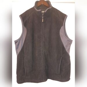 Ping Men's Black Zip Up Fleece Vest Size  XL